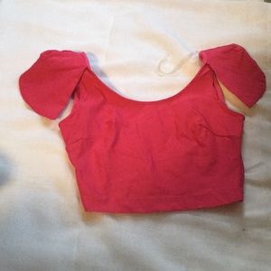 Lovely Day pink crop top.